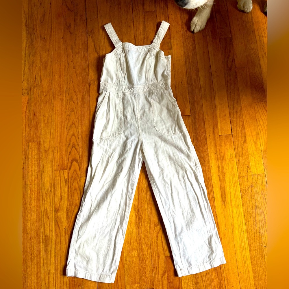 Off white denim jumpsuit